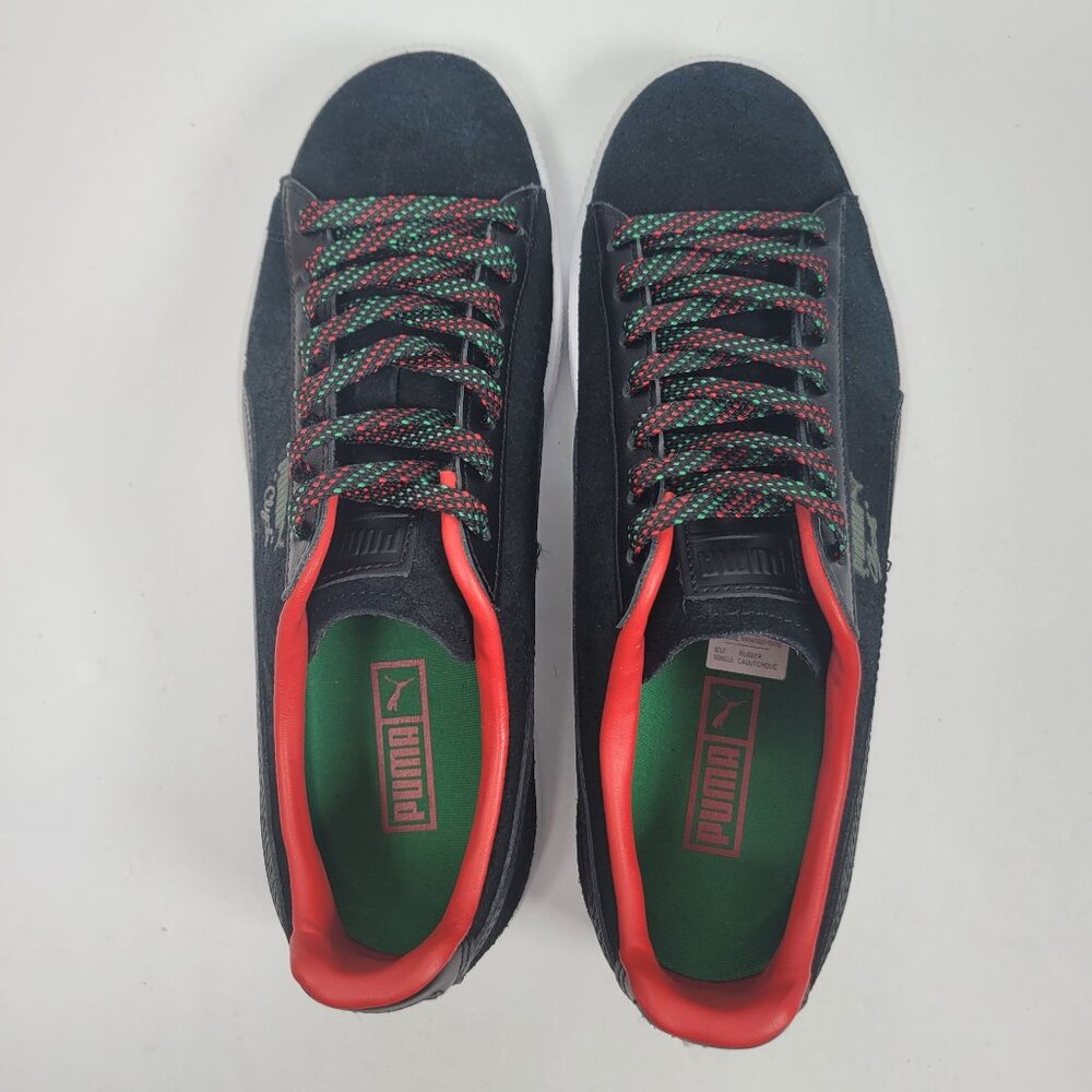 Puma Clyde Women's Black & Red Sneaker 365589-01 US Size 8.5 - Picture 5 of 8